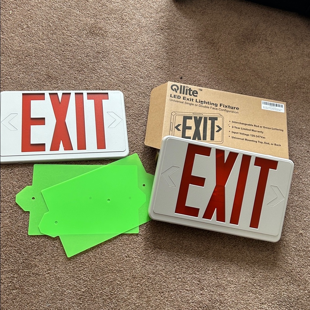 LED Exit Lighting Fixture - Universal Configuration